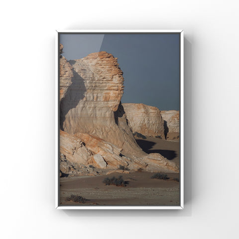 Woman in Stone - Al Dhahek Desert