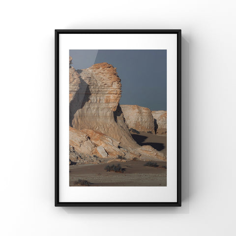 Woman in Stone - Al Dhahek Desert